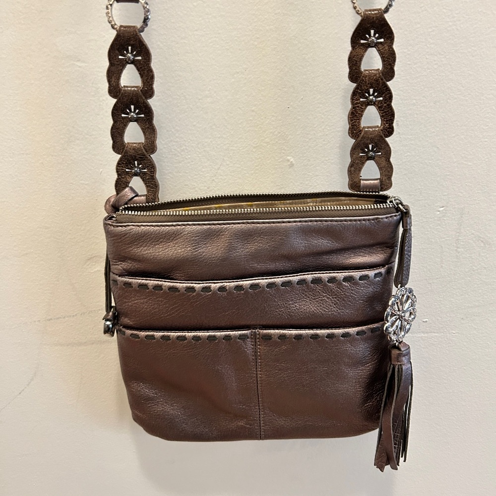 Brighton Brown Leather Crossbody Bag